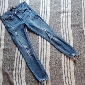EXPRESS Super distressed denim legging